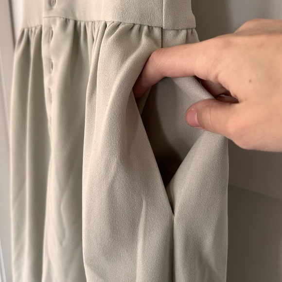 Jessakae sage green folklore button dress - Picture 5 of 9